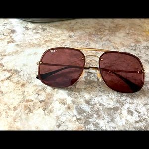 New condition! Rayban blazer gold frame dark violet lens. Paid 175 asking 135!
